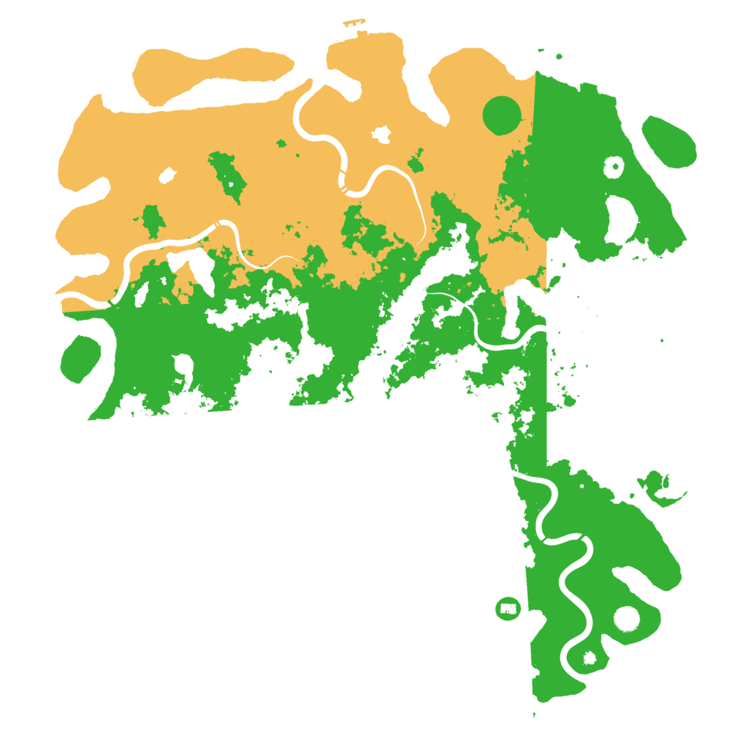 Biome Rust Map: Procedural Map, Size: 5000, Seed: 45500