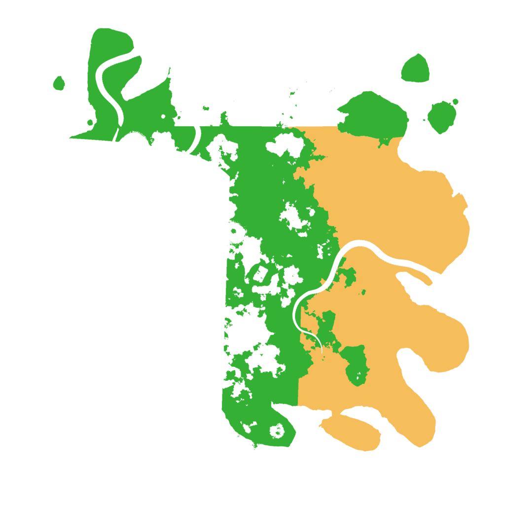 Biome Rust Map: Procedural Map, Size: 3500, Seed: 3308
