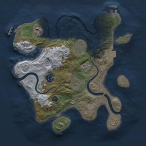 Thumbnail Rust Map: Procedural Map, Size: 2600, Seed: 51481973, 9 Monuments
