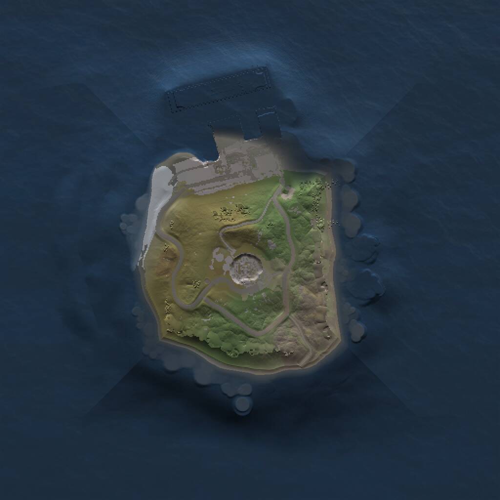 Rust Map: Procedural Map, Size: 1000, Seed: 5342333, 3 Monuments