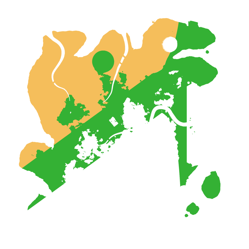 Biome Rust Map: Procedural Map, Size: 3000, Seed: 1643415497