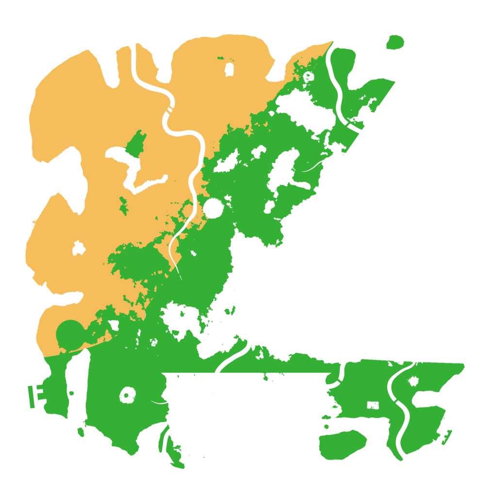 Biome Rust Map: Procedural Map, Size: 4500, Seed: 937933620