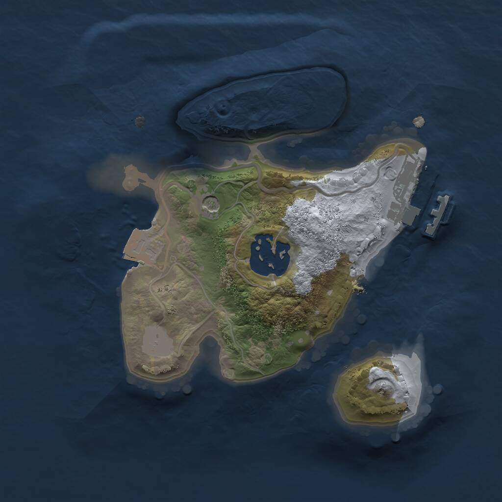 Rust Map: Procedural Map, Size: 1800, Seed: 403382576, 4 Monuments