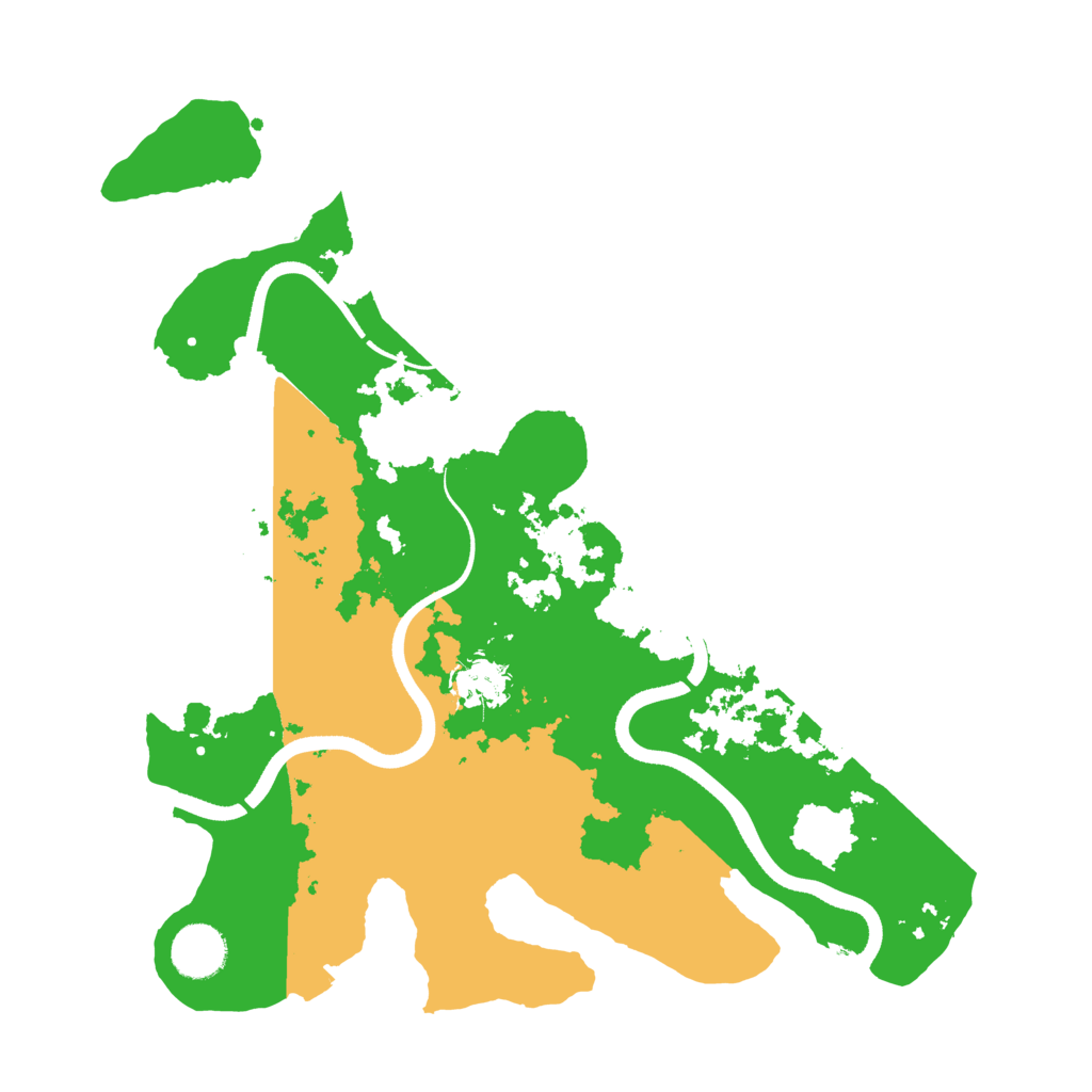 Biome Rust Map: Procedural Map, Size: 3500, Seed: 145106464