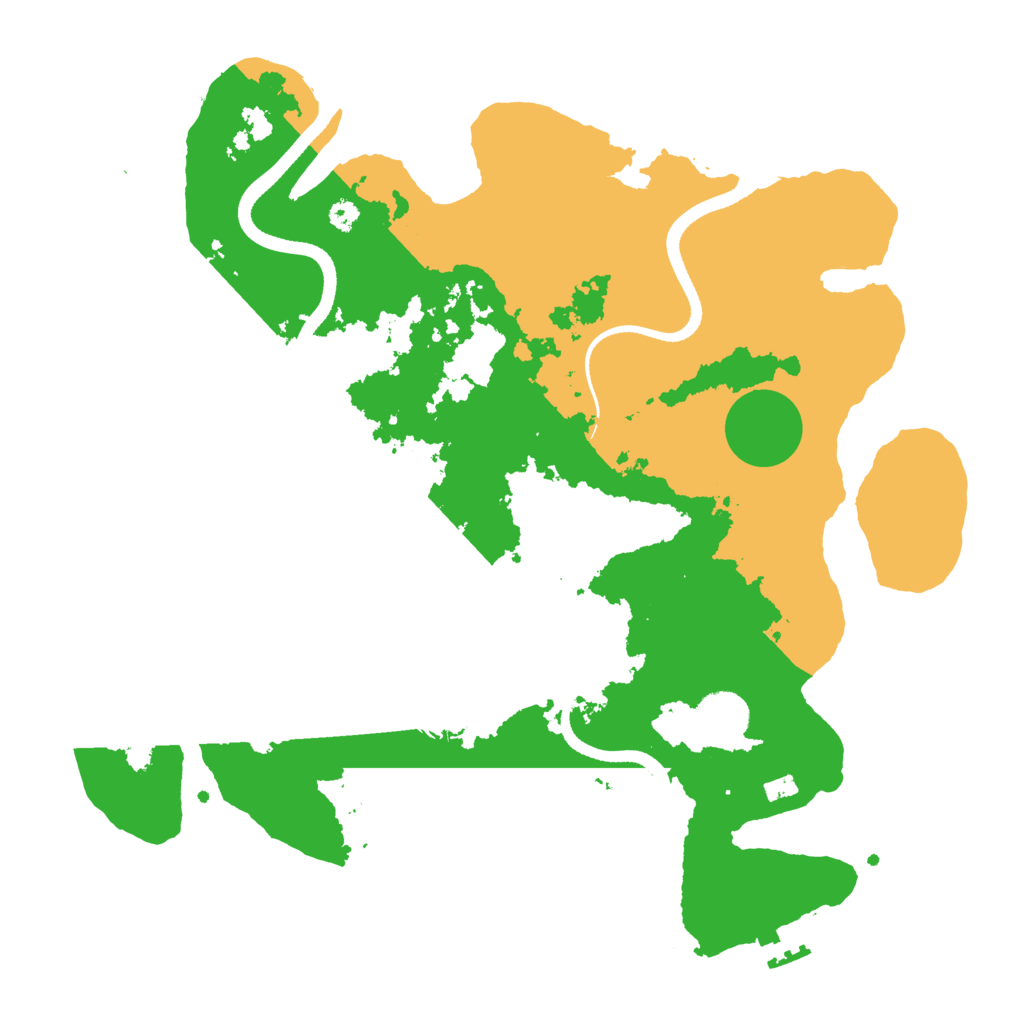 Biome Rust Map: Procedural Map, Size: 3500, Seed: 669016294