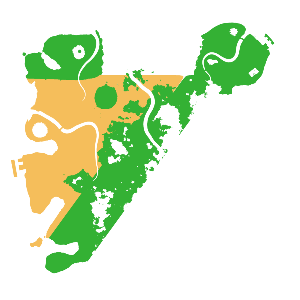 Biome Rust Map: Procedural Map, Size: 3500, Seed: 111025