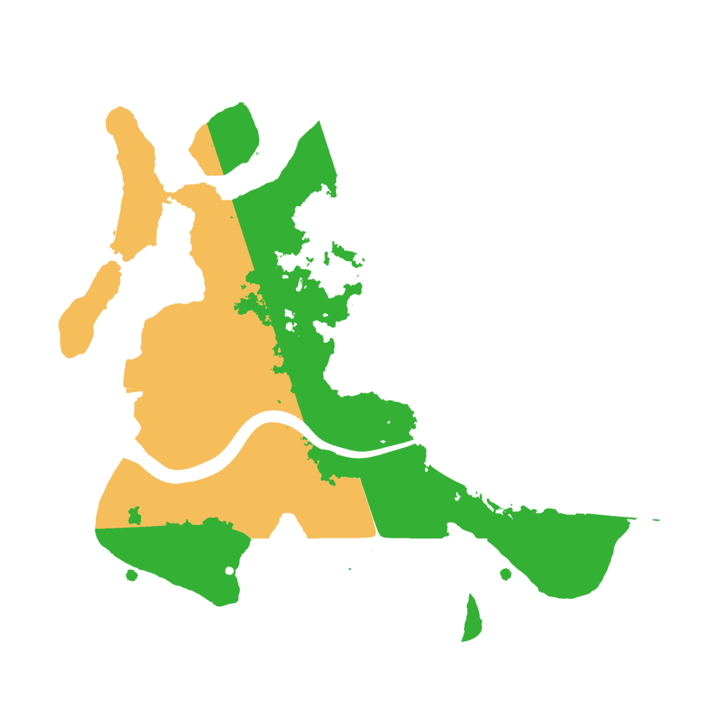 Biome Rust Map: Procedural Map, Size: 2500, Seed: 510633204