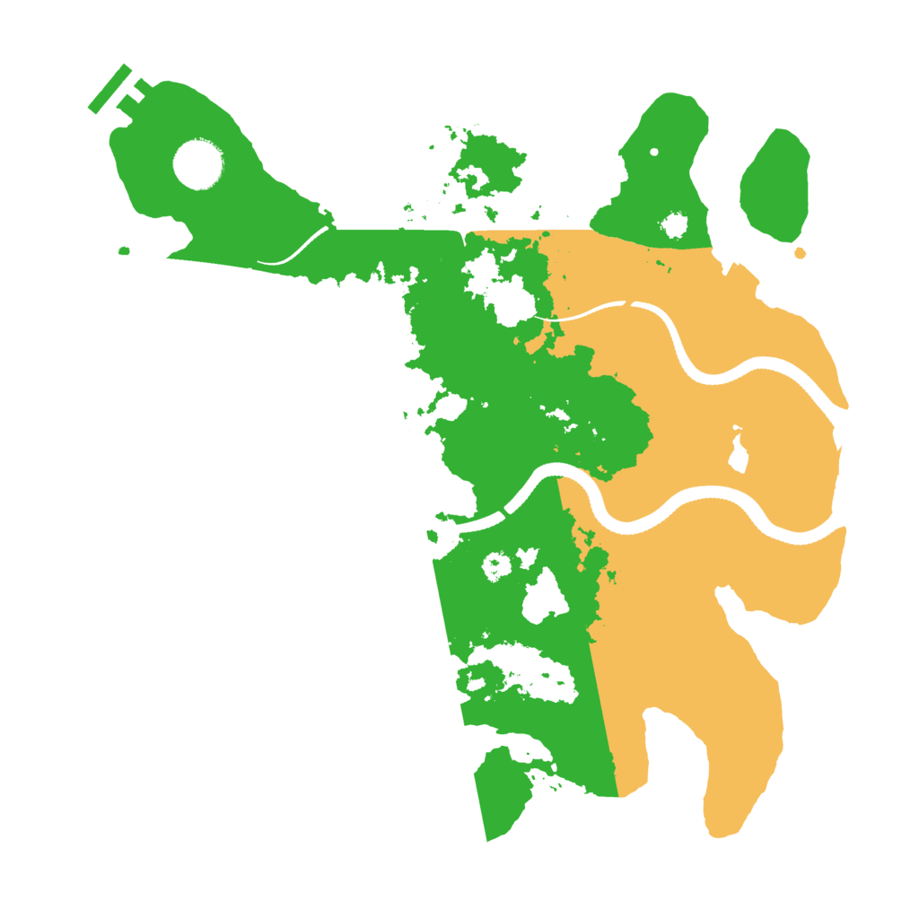 Biome Rust Map: Procedural Map, Size: 3250, Seed: 489545958