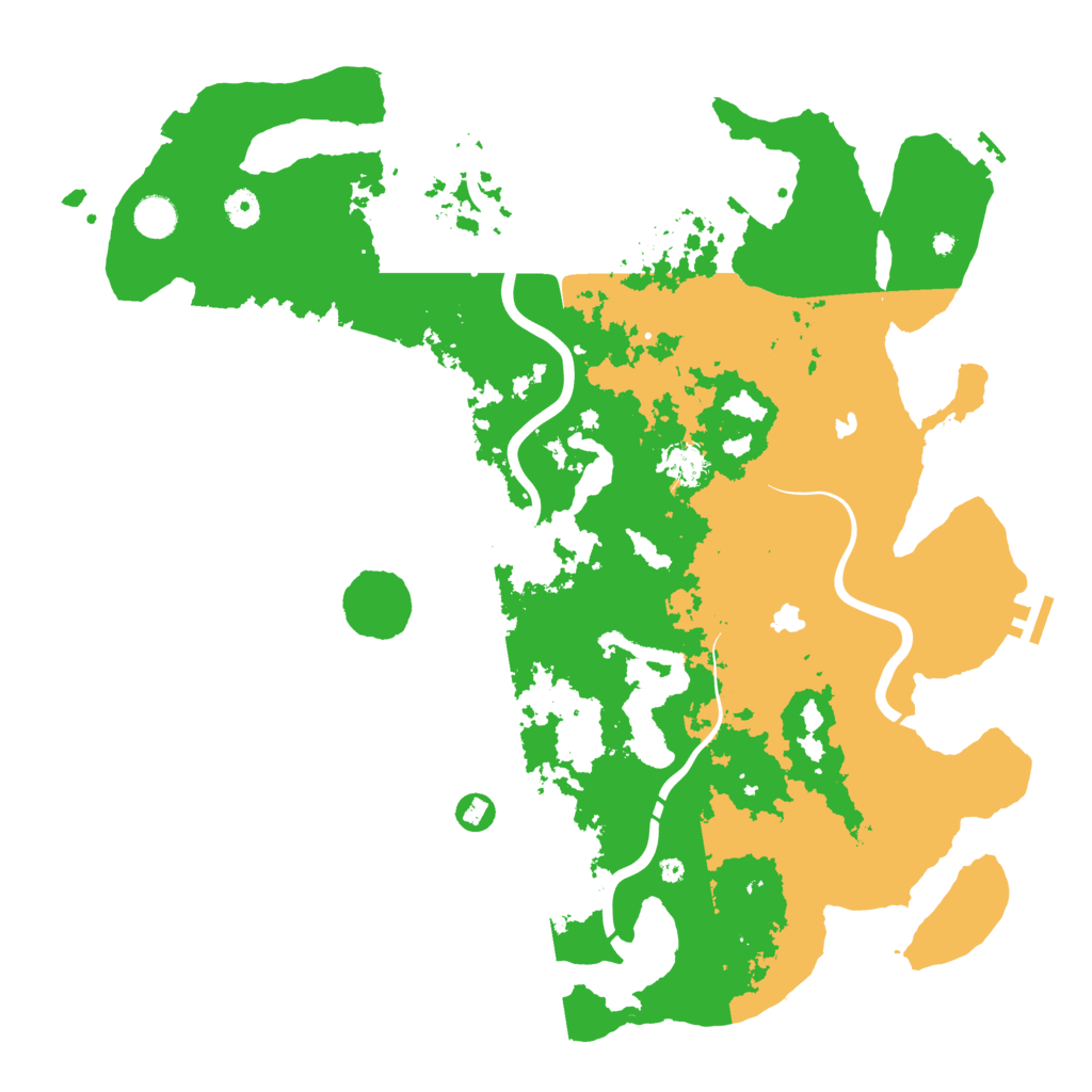 Biome Rust Map: Procedural Map, Size: 4500, Seed: 696241093