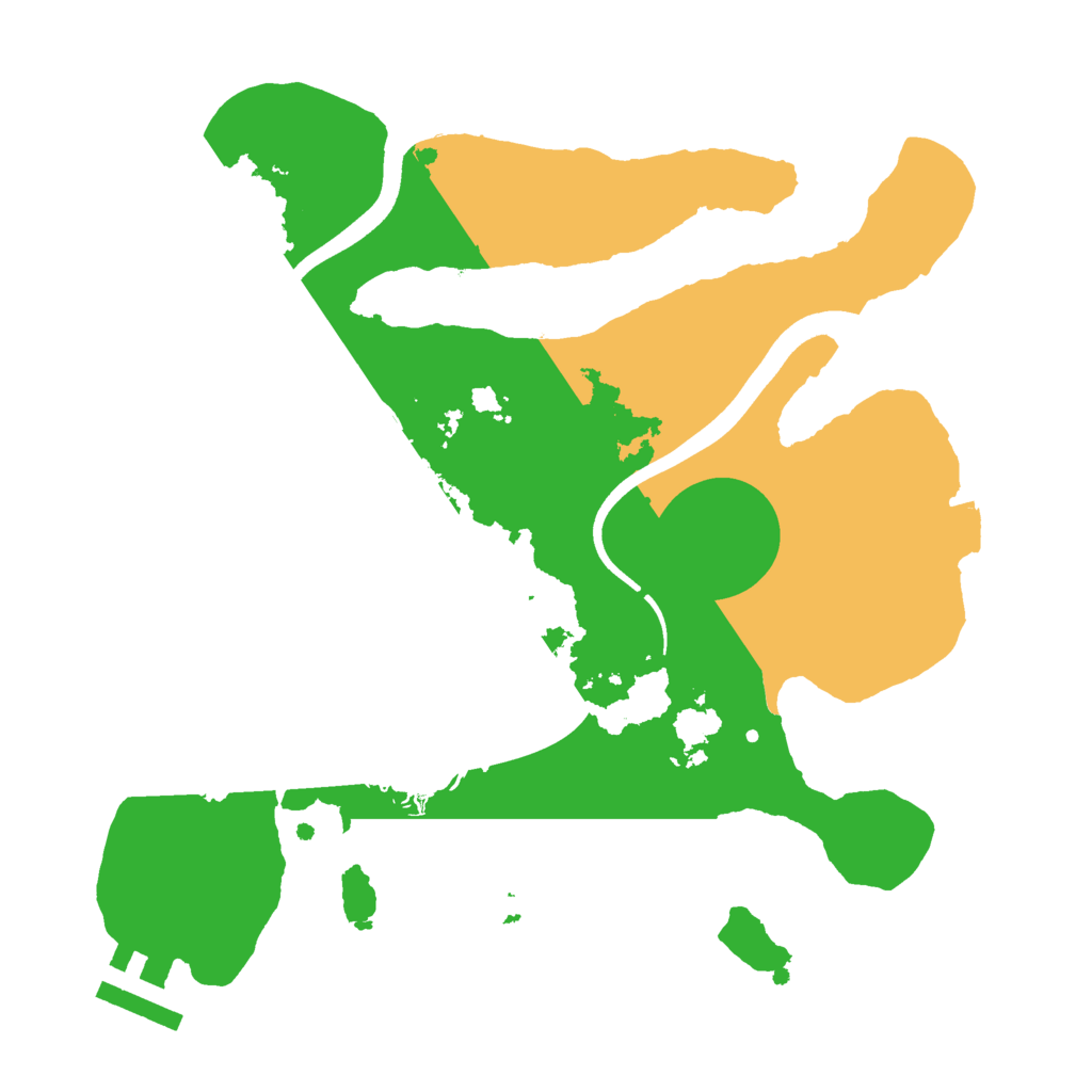 Biome Rust Map: Procedural Map, Size: 2500, Seed: 1117614338