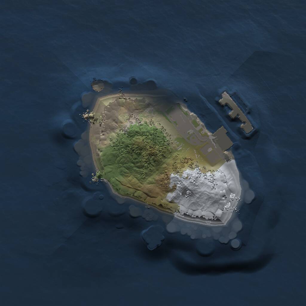 Rust Map: Procedural Map, Size: 1000, Seed: 739527492, 2 Monuments