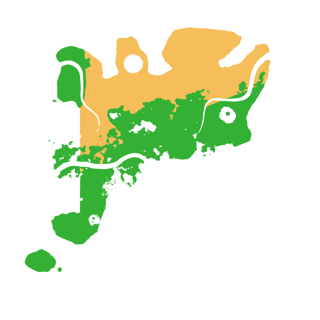 Biome Rust Map: Procedural Map, Size: 3000, Seed: 87546