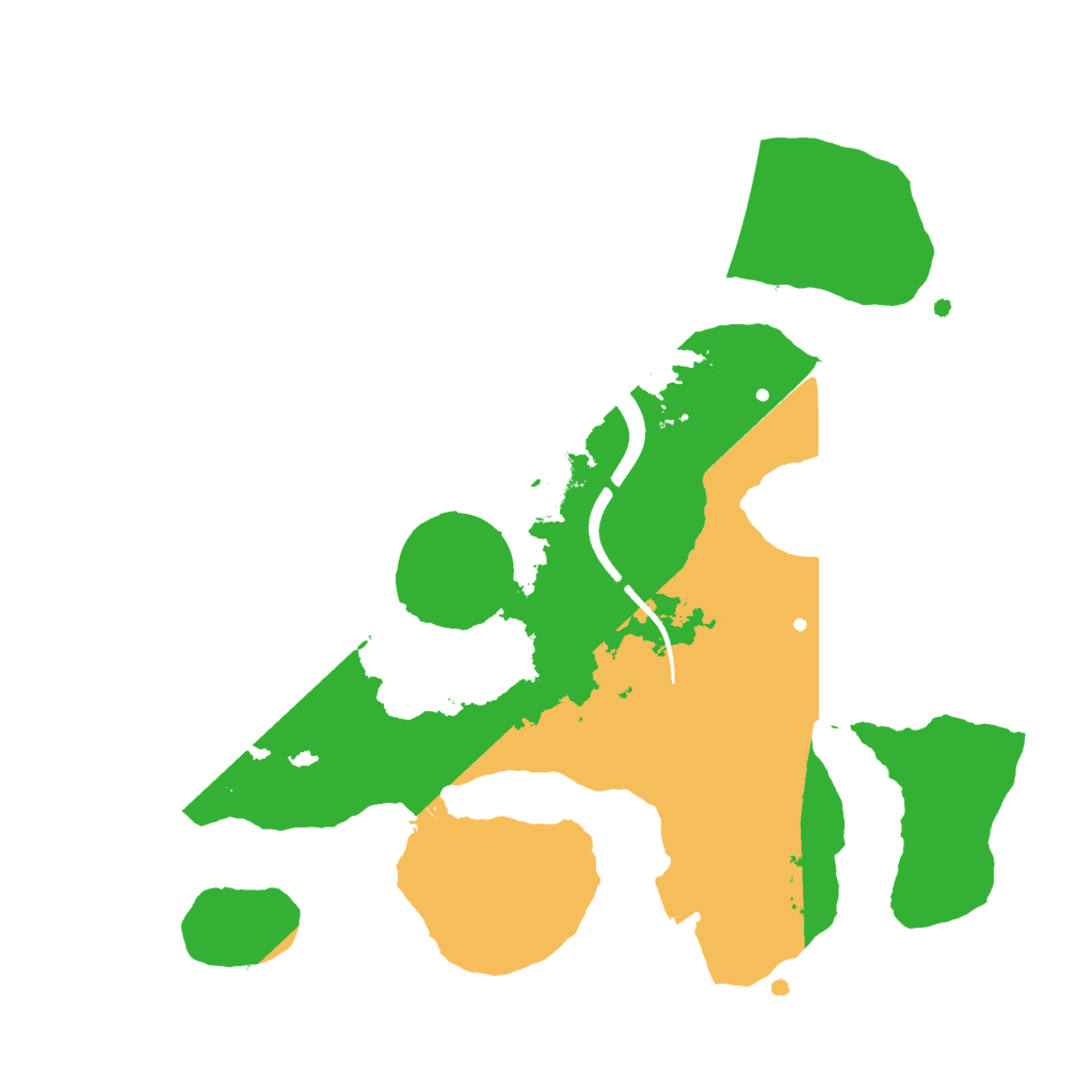 Biome Rust Map: Procedural Map, Size: 2500, Seed: 1192296