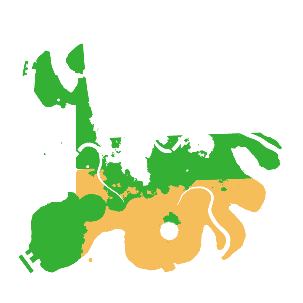 Biome Rust Map: Procedural Map, Size: 3000, Seed: 36651