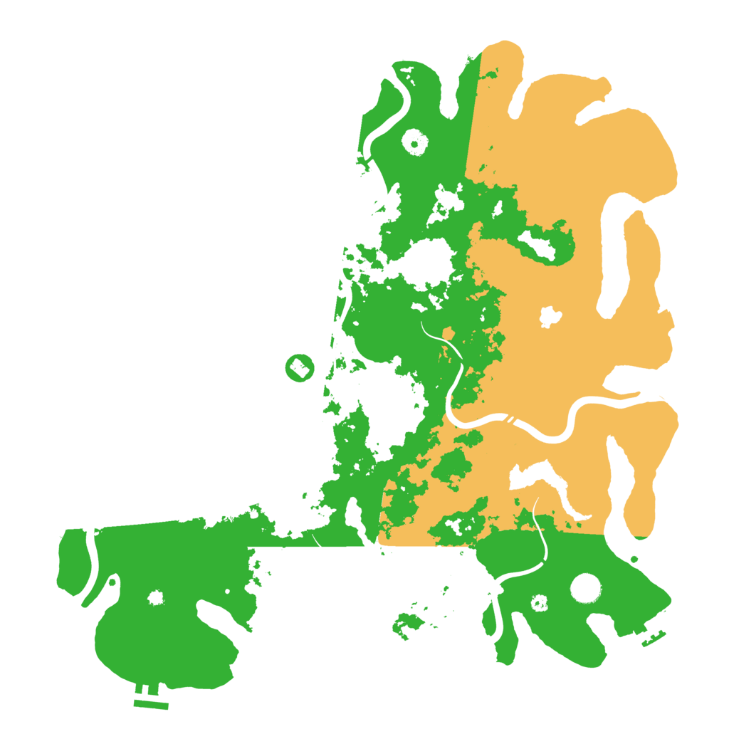 Biome Rust Map: Procedural Map, Size: 4250, Seed: 991490163