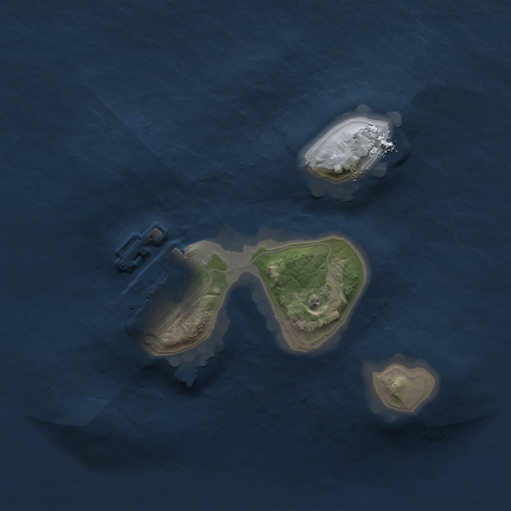 Rust Map: Procedural Map, Size: 1500, Seed: 770936703, 2 Monuments