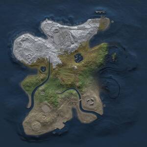 Thumbnail Rust Map: Procedural Map, Size: 2500, Seed: 937395993, 8 Monuments