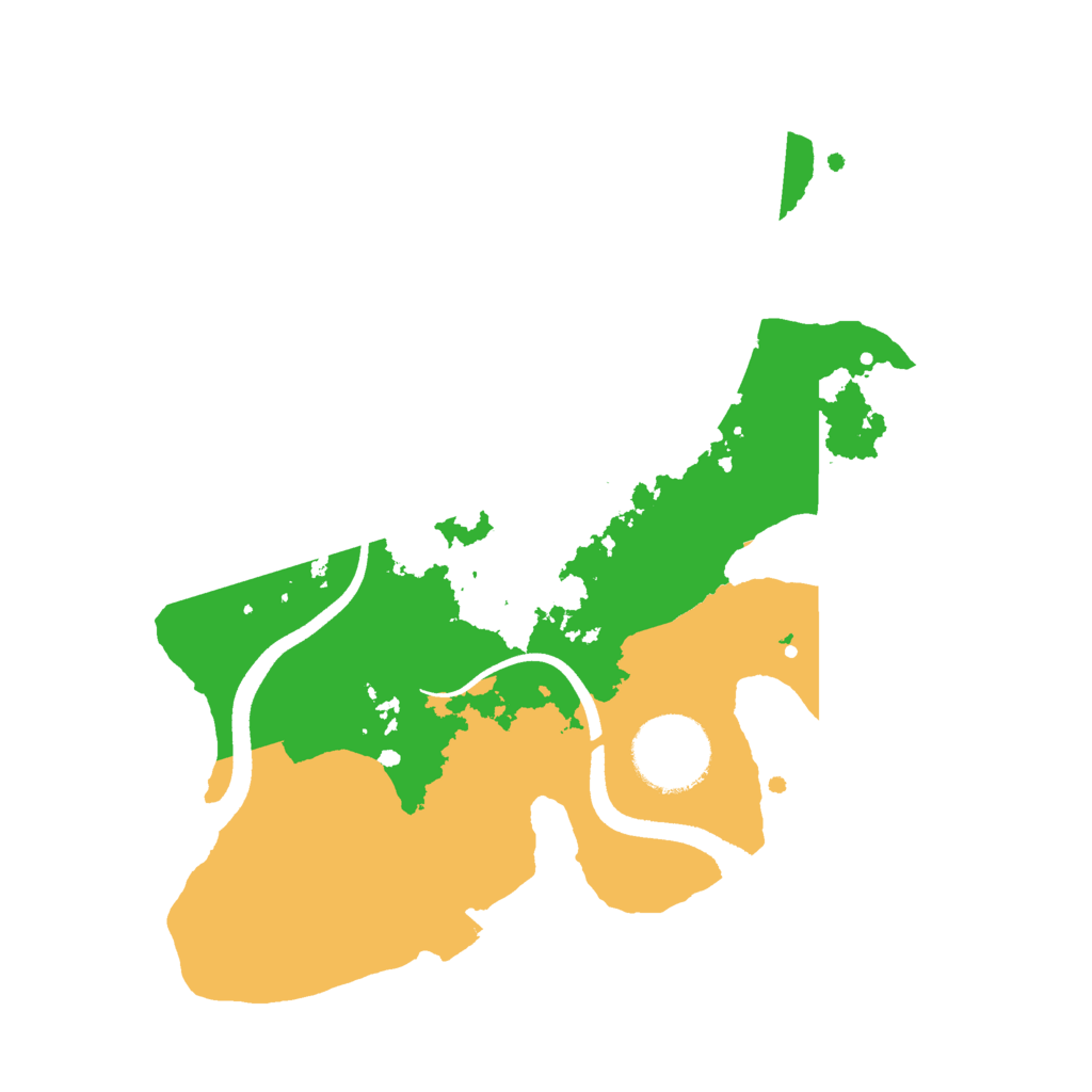 Biome Rust Map: Procedural Map, Size: 2500, Seed: 937395993