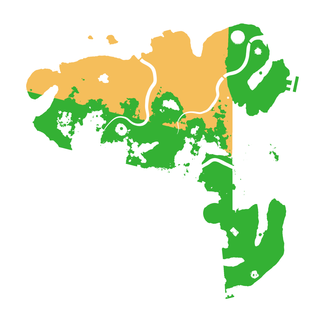 Biome Rust Map: Procedural Map, Size: 4000, Seed: 651656516