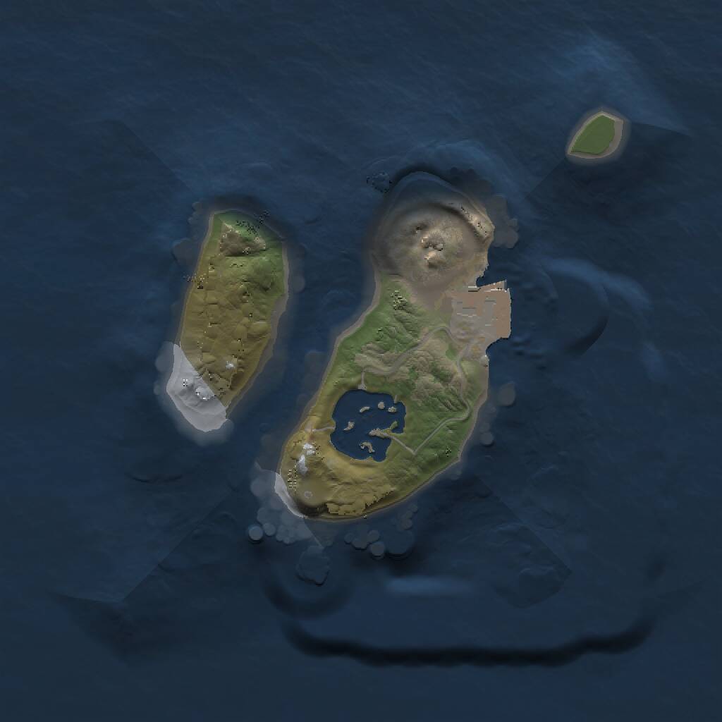 Rust Map: Procedural Map, Size: 1500, Seed: 2020174312, 2 Monuments