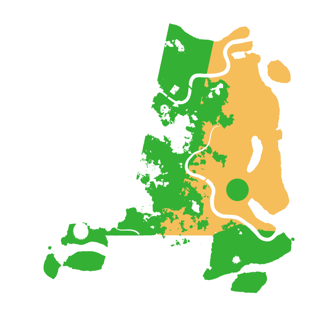 Biome Rust Map: Procedural Map, Size: 3700, Seed: 777123
