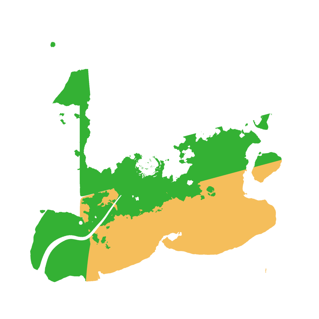 Biome Rust Map: Procedural Map, Size: 2500, Seed: 124557