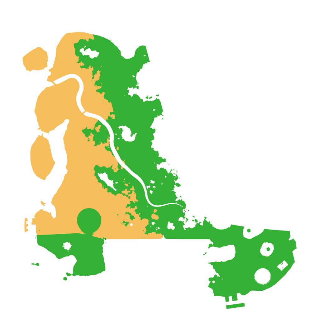 Biome Rust Map: Procedural Map, Size: 3500, Seed: 1071102437