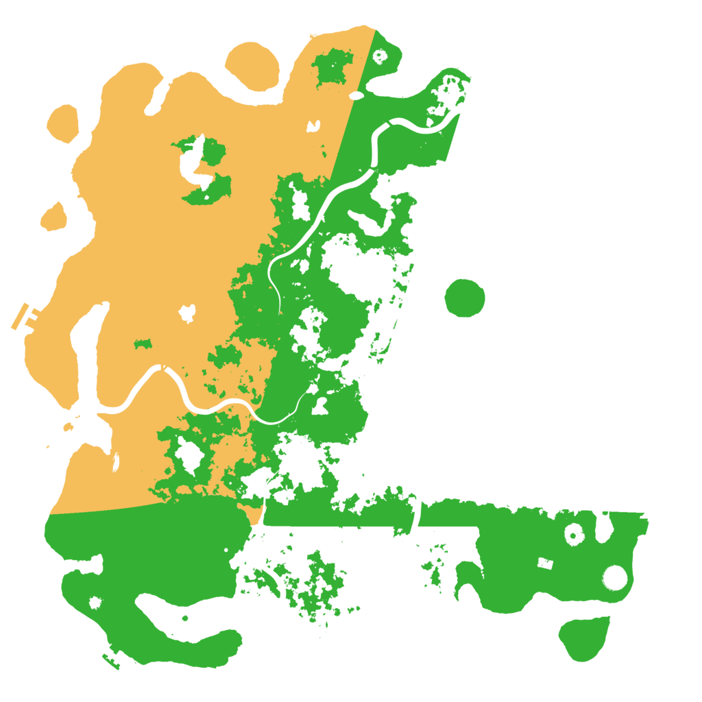 Biome Rust Map: Procedural Map, Size: 5000, Seed: 454343