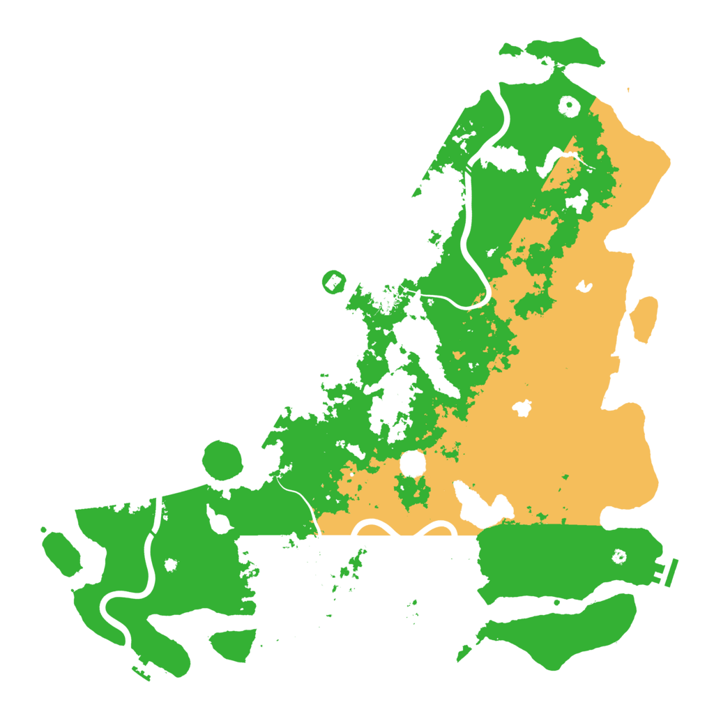 Biome Rust Map: Procedural Map, Size: 5000, Seed: 257218271