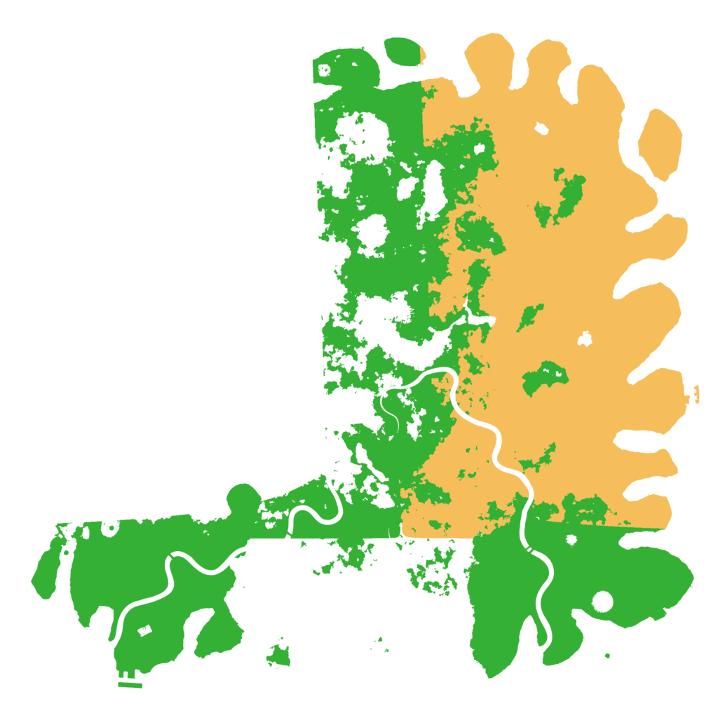 Biome Rust Map: Procedural Map, Size: 6000, Seed: 346079