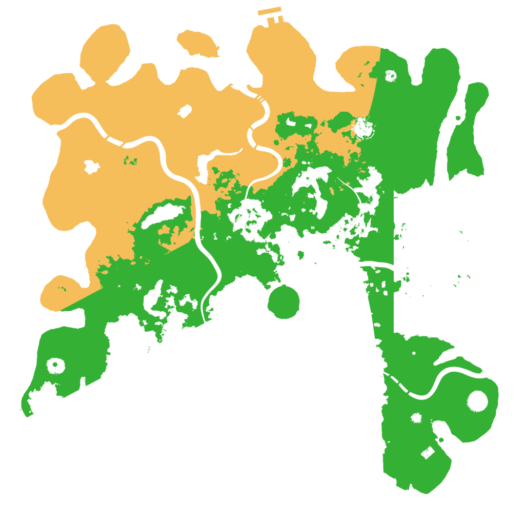 Biome Rust Map: Procedural Map, Size: 4500, Seed: 1314788441