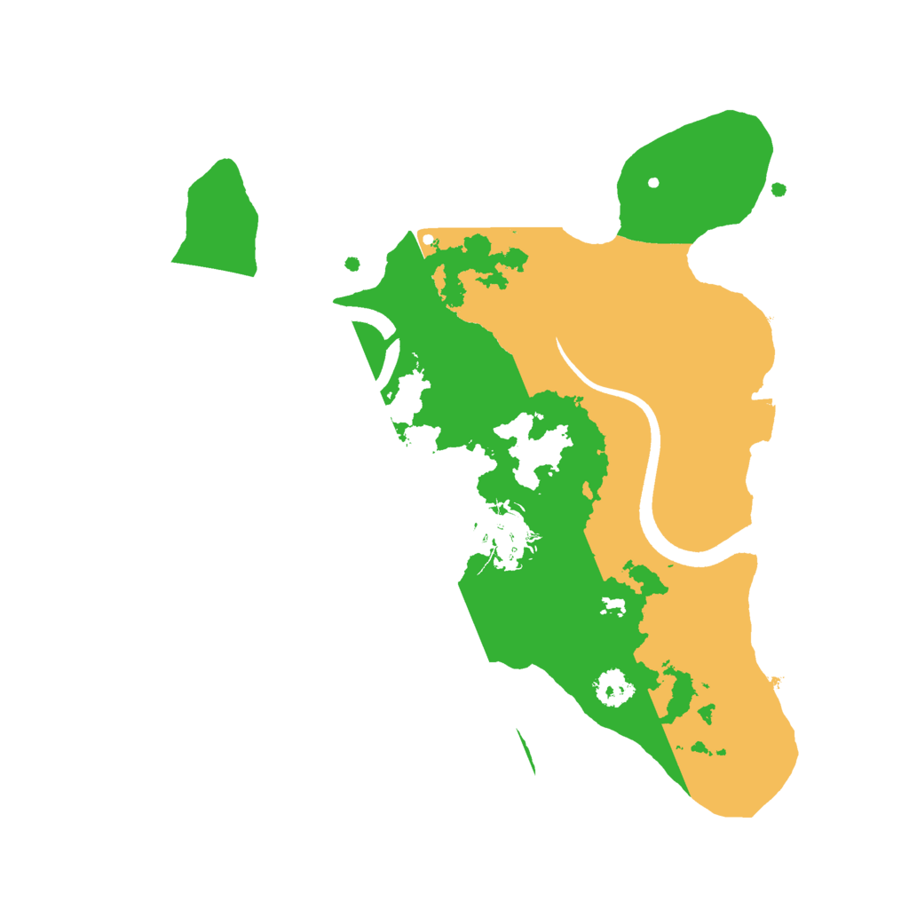 Biome Rust Map: Procedural Map, Size: 2500, Seed: 134324