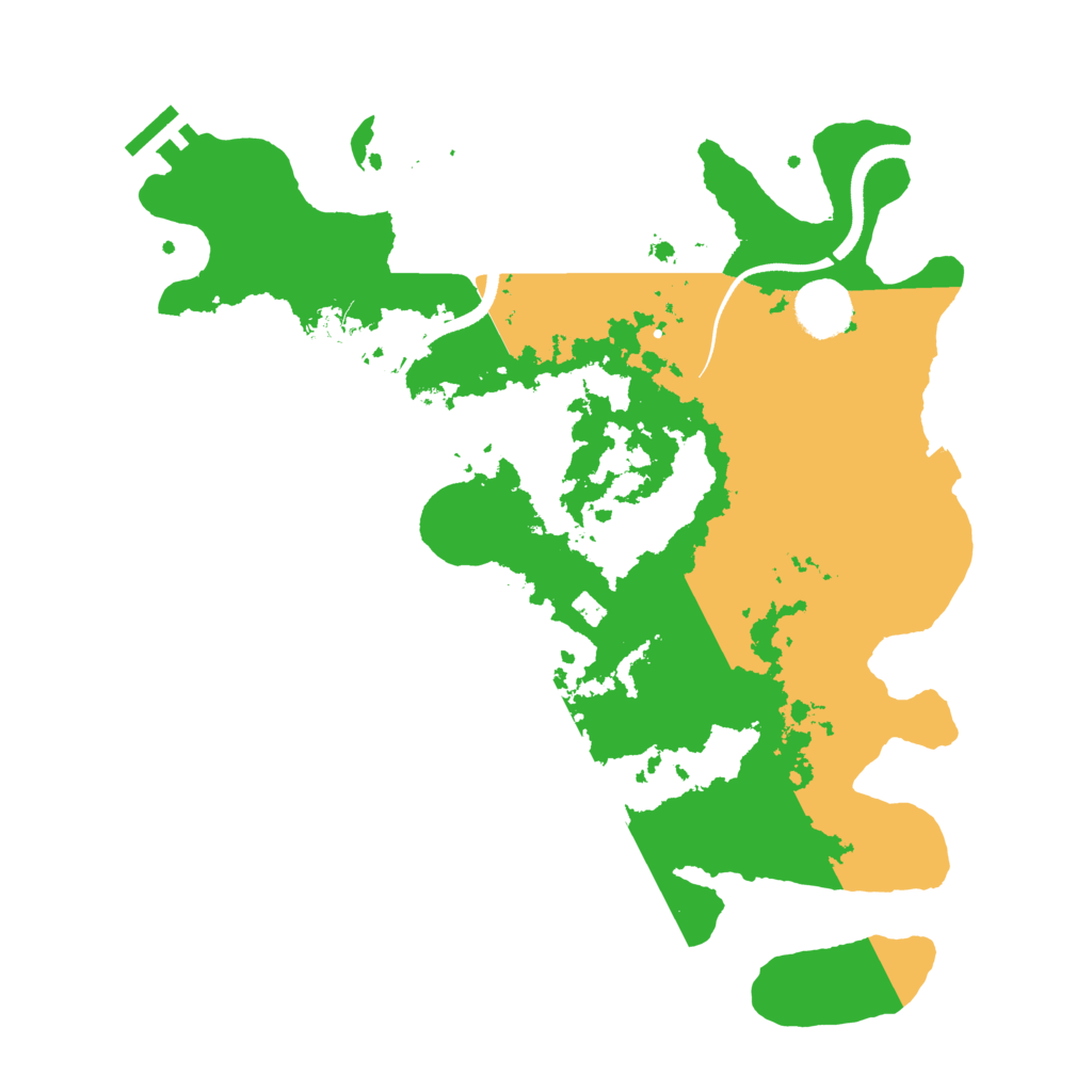 Biome Rust Map: Procedural Map, Size: 3500, Seed: 1145834333