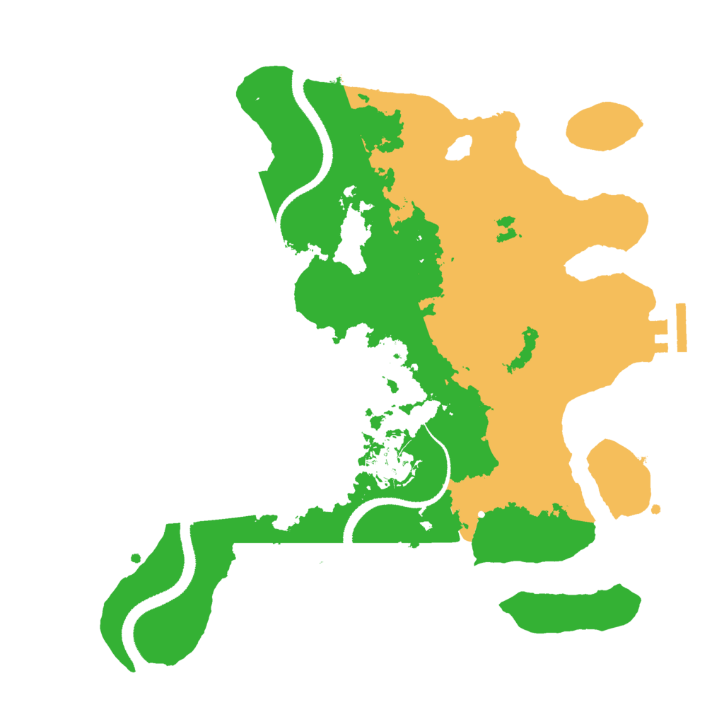 Biome Rust Map: Procedural Map, Size: 3000, Seed: 21585