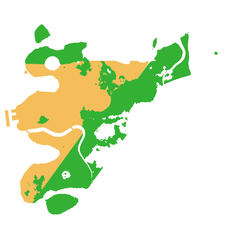 Biome Rust Map: Procedural Map, Size: 3000, Seed: 48441