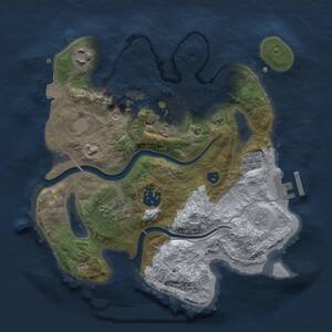 Thumbnail Rust Map: Procedural Map, Size: 2700, Seed: 34524824, 10 Monuments