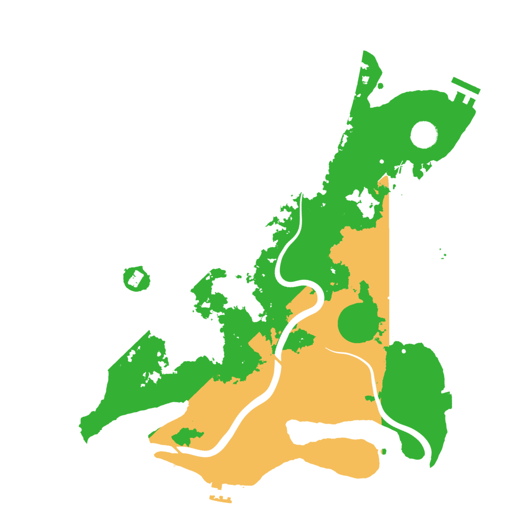 Biome Rust Map: Procedural Map, Size: 3500, Seed: 443525772