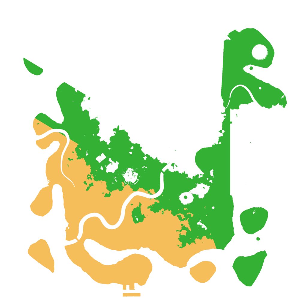 Biome Rust Map: Procedural Map, Size: 3500, Seed: 3123123