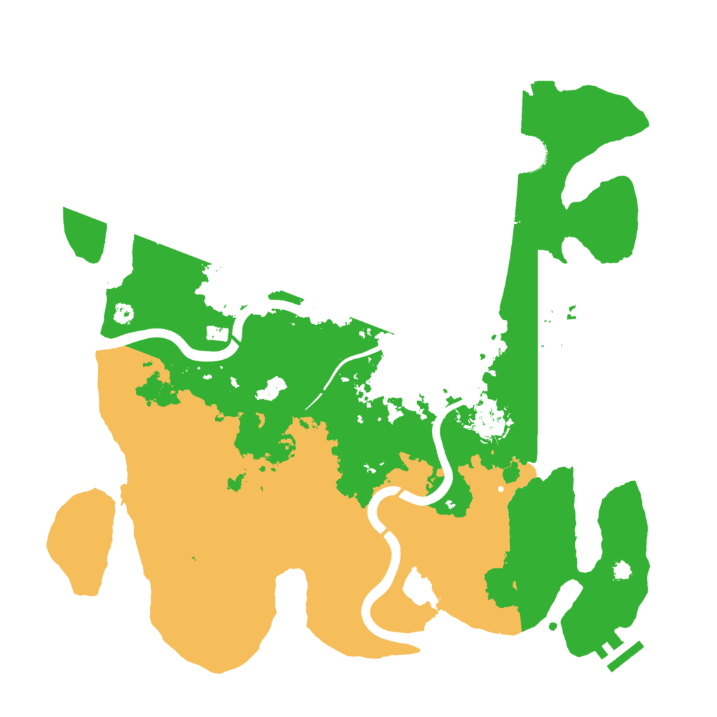 Biome Rust Map: Procedural Map, Size: 3500, Seed: 400004