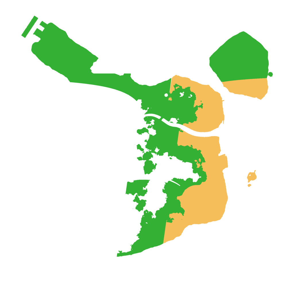 Biome Rust Map: Procedural Map, Size: 2500, Seed: 375731289