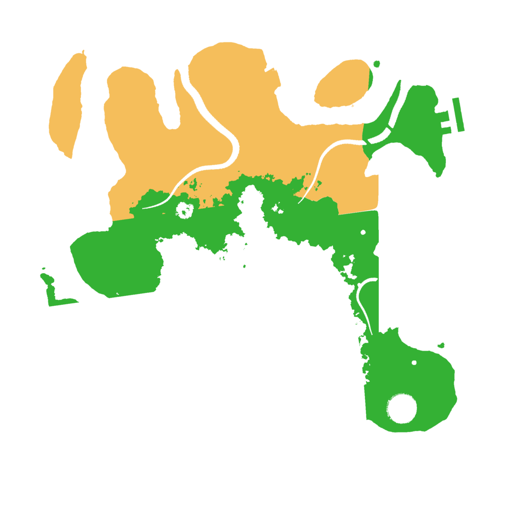 Biome Rust Map: Procedural Map, Size: 3000, Seed: 666617