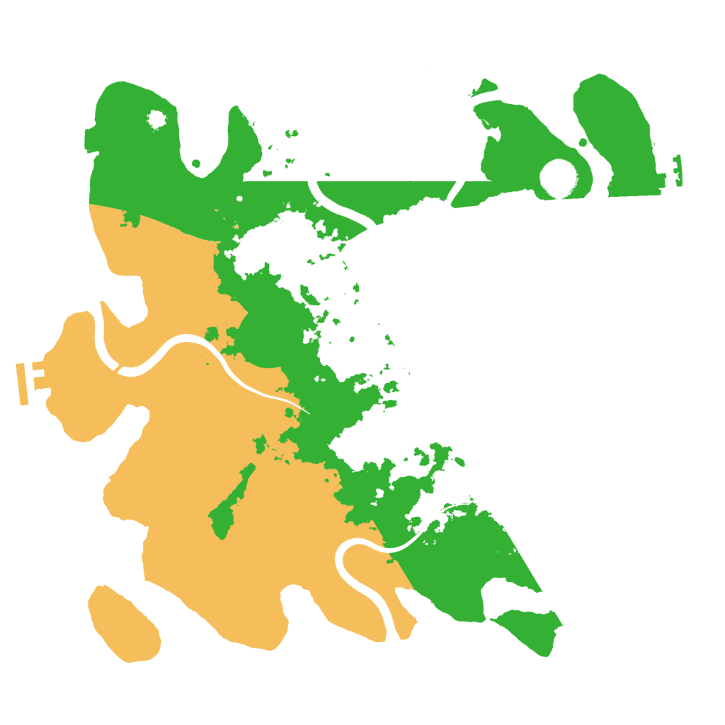 Biome Rust Map: Procedural Map, Size: 3500, Seed: 1223515605