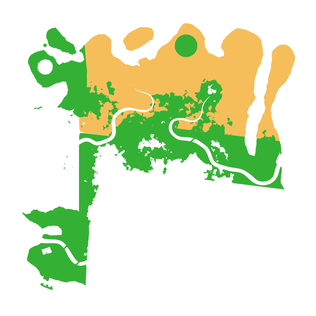 Biome Rust Map: Procedural Map, Size: 3700, Seed: 144975567
