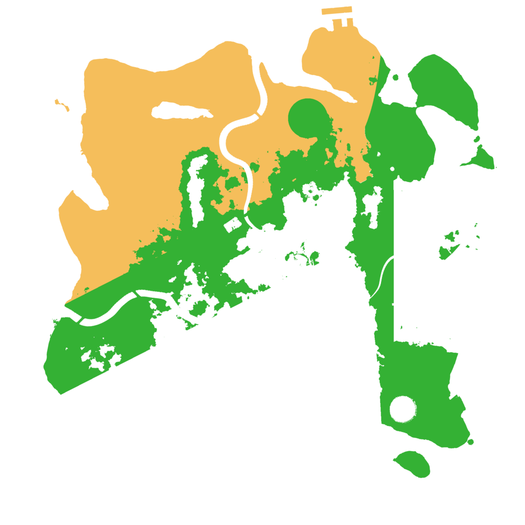 Biome Rust Map: Procedural Map, Size: 3500, Seed: 550269987
