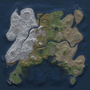 Thumbnail Rust Map: Procedural Map, Size: 3750, Seed: 859632334, 17 Monuments