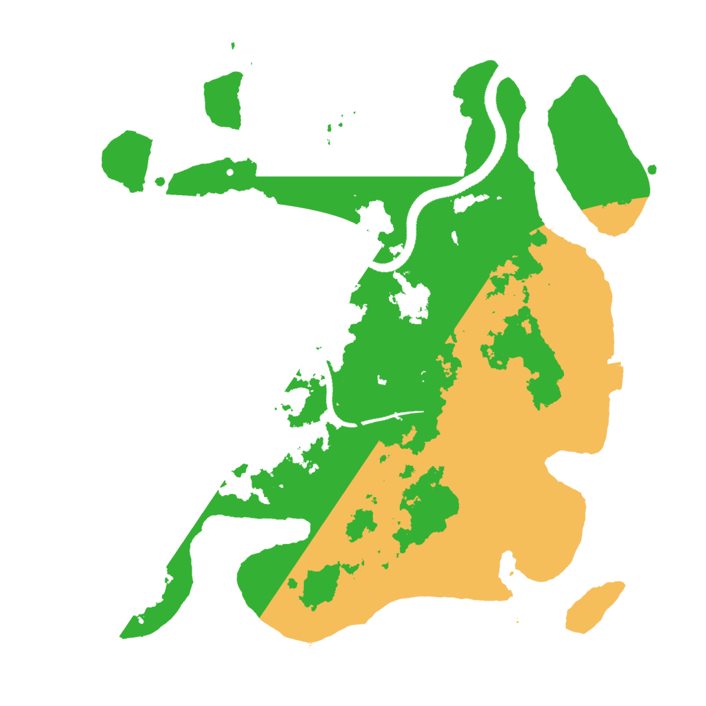 Biome Rust Map: Procedural Map, Size: 3000, Seed: 29070