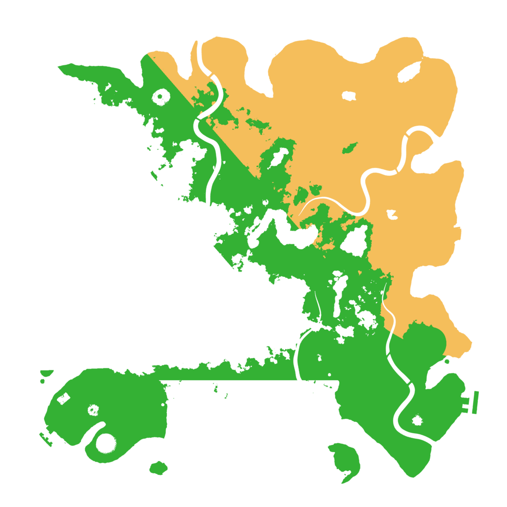 Biome Rust Map: Procedural Map, Size: 4500, Seed: 1086626545