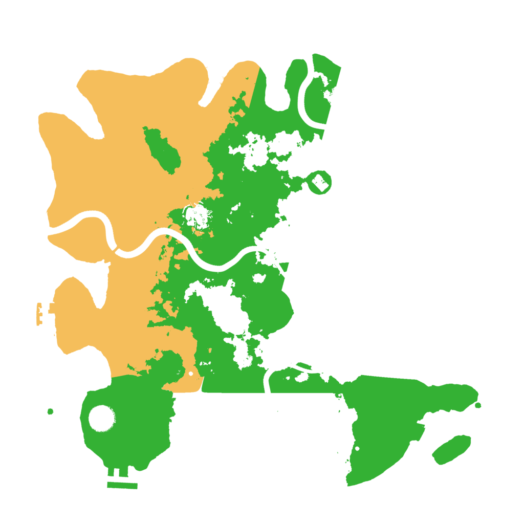 Biome Rust Map: Procedural Map, Size: 3500, Seed: 161412875
