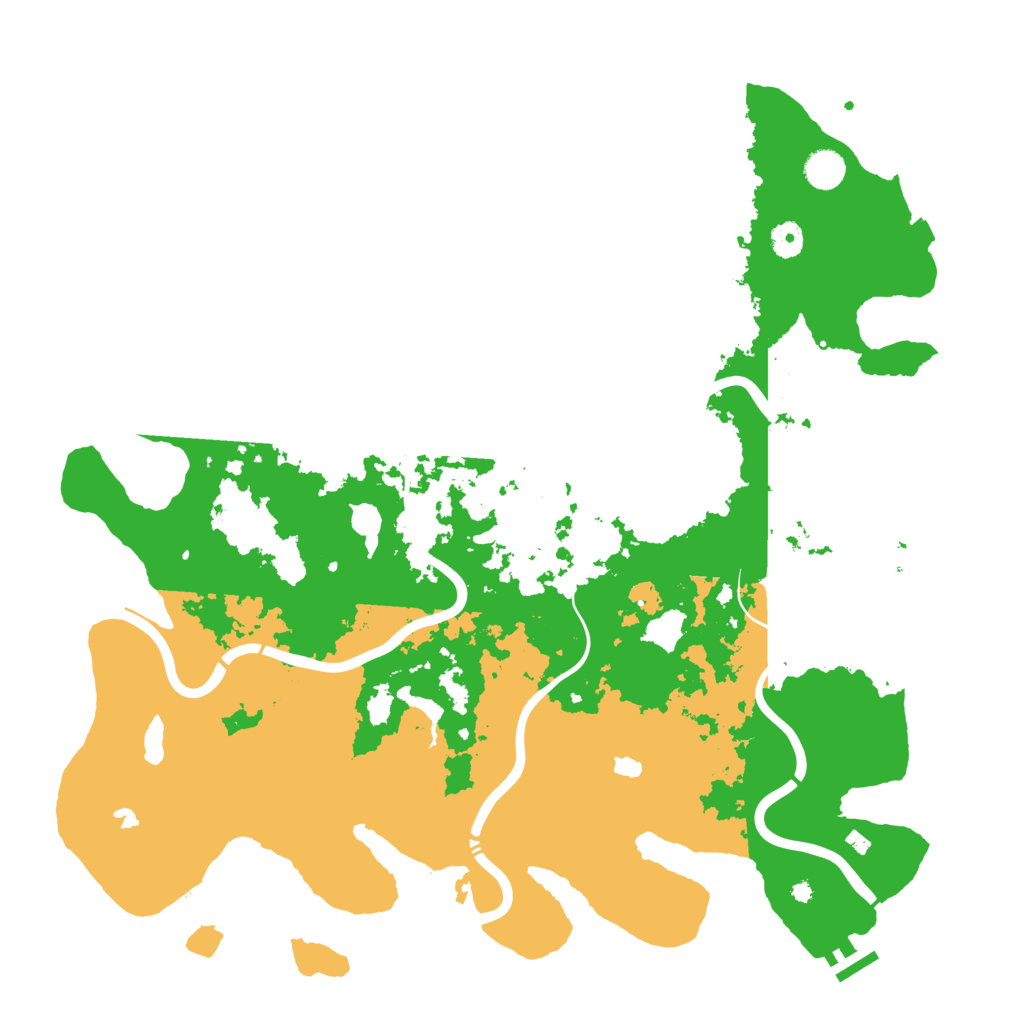 Biome Rust Map: Procedural Map, Size: 4500, Seed: 936304972