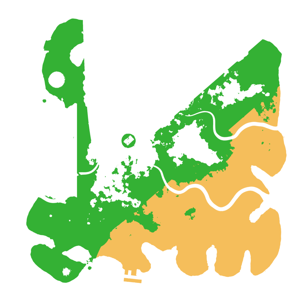 Biome Rust Map: Procedural Map, Size: 3500, Seed: 1256930222